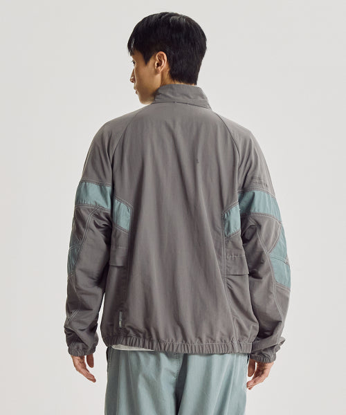 NB-ESCAPE STAND NECK WARM UP JACKET - 3 COLORS L/GRAY