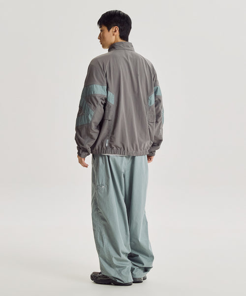 NB-ESCAPE STAND NECK WARM UP JACKET - 3 COLORS L/GRAY