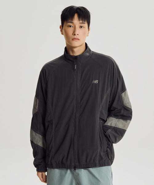 NB-ESCAPE STAND NECK WARM UP JACKET - 3 COLORS CHARCOAL