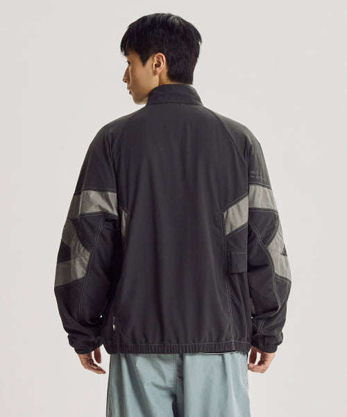 NB-ESCAPE STAND NECK WARM UP JACKET - 3 COLORS CHARCOAL