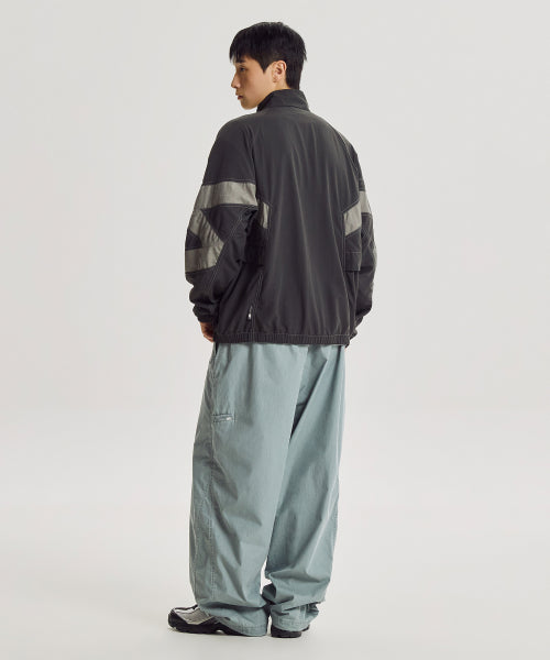 NB-ESCAPE STAND NECK WARM UP JACKET - 3 COLORS CHARCOAL