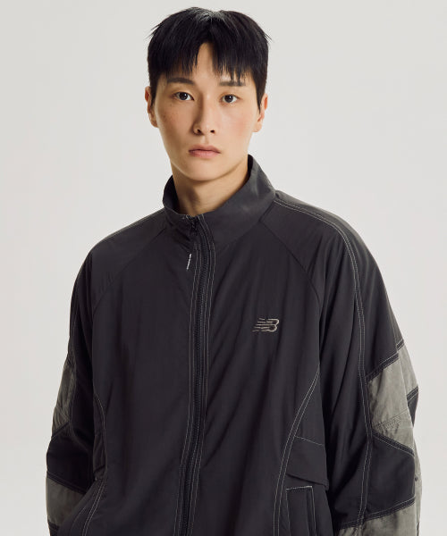 NB-ESCAPE STAND NECK WARM UP JACKET - 3 COLORS CHARCOAL