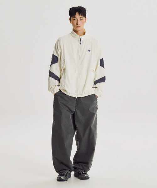 NB-ESCAPE STAND NECK WARM UP JACKET - 3 COLORS IVORY