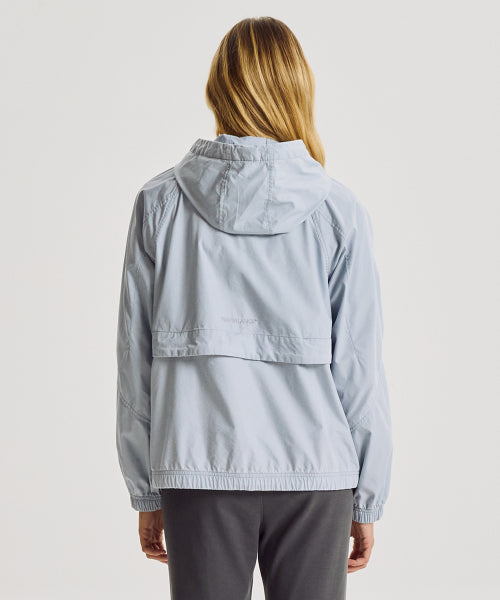 WOMEN ALLDAY WASHED HOODED WINDBREAKER - 2 COLORS D/BLUE