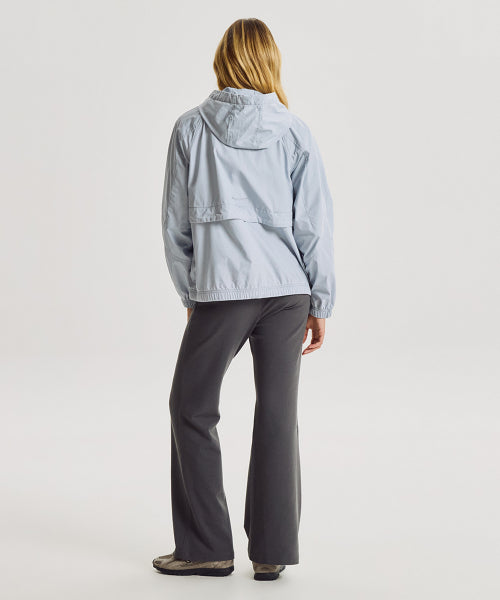 WOMEN ALLDAY WASHED HOODED WINDBREAKER - 2 COLORS D/BLUE