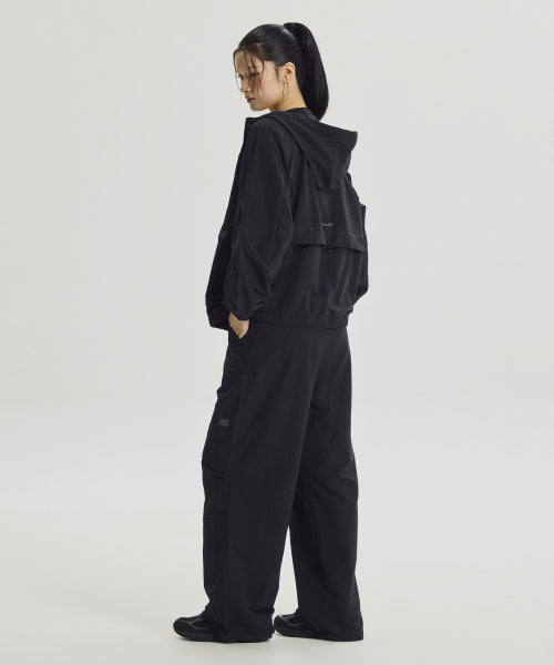 WOMEN ALLDAY HOODED WINDBREAKER - 3 COLORS BLACK