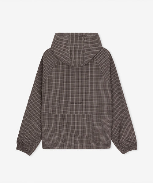 WOMEN ALLDAY HOODED WINDBREAKER - 3 COLORS CHOCOLATE
