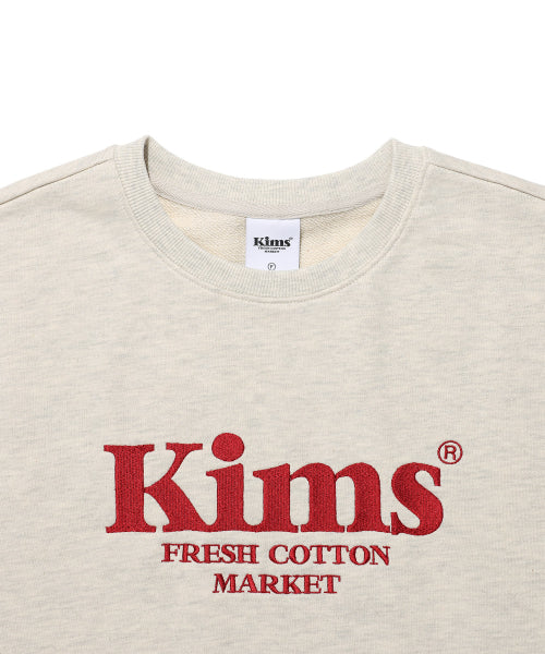 KIMS BAM LOGO SWEATSHIRT - 5 COLORS OATMEAL