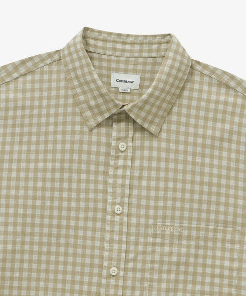 CHECK SHIRT #SANA同款！ - 3 COLORS BEIGE