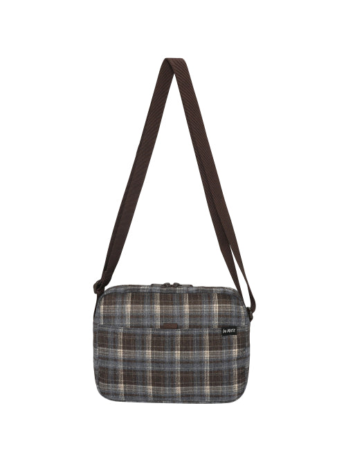 BIMATE WIDE CROSSBODY BAG S - 2 COLORS DARK BROWN