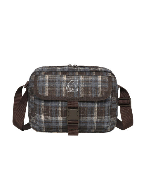 BIMATE WIDE CROSSBODY BAG S - 2 COLORS DARK BROWN