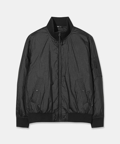 MENS THERMO PUFF PADDED BOMBER JACKET - 2 COLORS BLACK