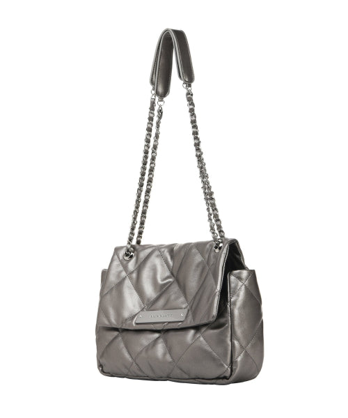 CRYSTAL CLASSIC CHAIN BAG #徐睿知同款! - 2 COLORS SILVER