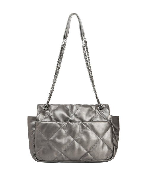 CRYSTAL CLASSIC CHAIN BAG #徐睿知同款! - 2 COLORS SILVER