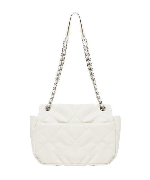 CRYSTAL CLASSIC CHAIN BAG #徐睿知同款! - 2 COLORS CREAM
