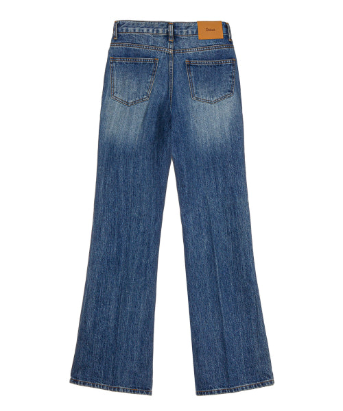 SLIM SEMI BOOTCUT DENIM - 2 COLORS BLUE