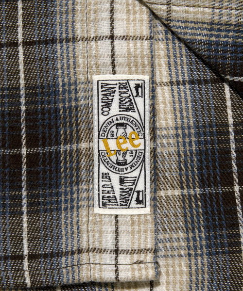 LOCO POCKET CHECK SHIRT NAVY