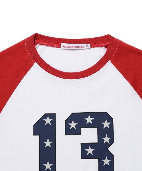 KING NUMBER LOGO LS TEE - 2 COLORS RED