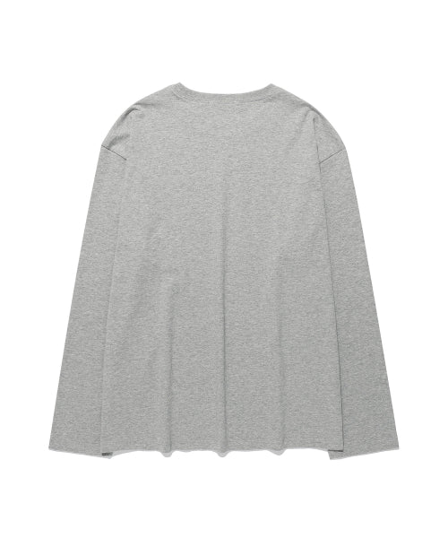 THREE HORSE LOGO LS TEE - 2 COLORS GREY
