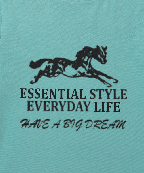 ESSENTIAL HORSE LS TEE - 3 COLORS MINT