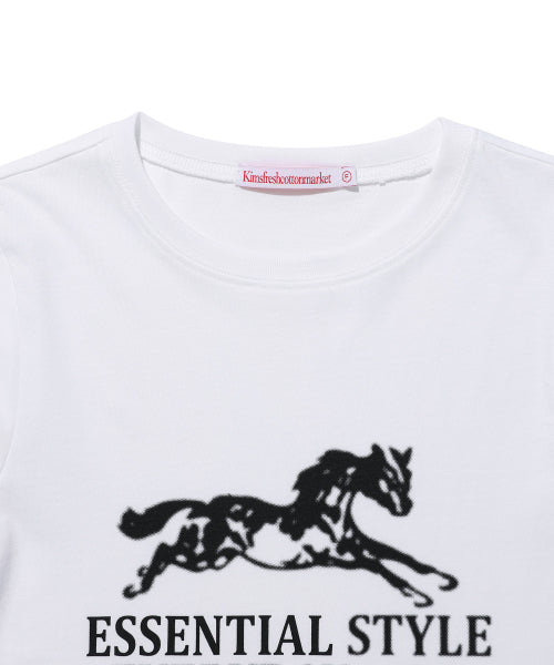 ESSENTIAL HORSE LS TEE - 3 COLORS BLACK