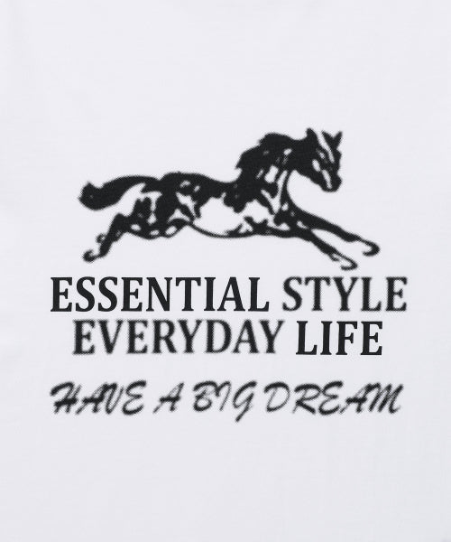 ESSENTIAL HORSE LS TEE - 3 COLORS BLACK
