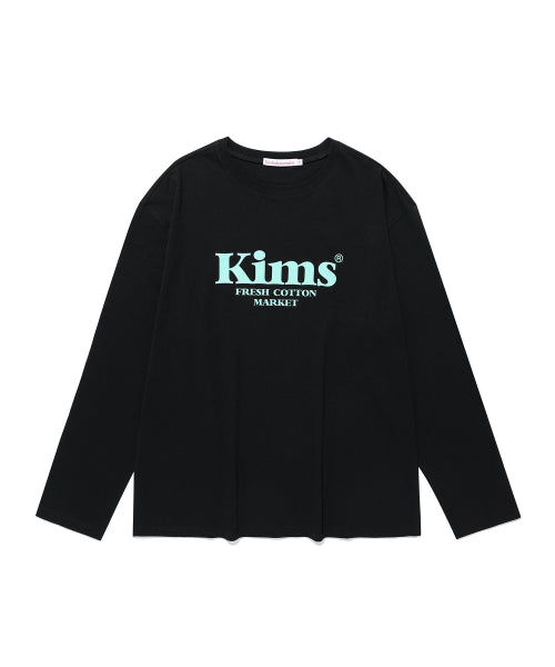 KIMS BAM LOGO LS TEE WHITE - 5 COLORS MINT