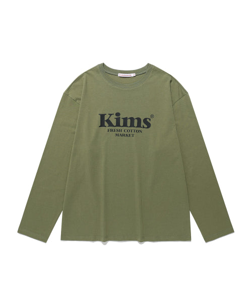 KIMS BAM LOGO LS TEE BLACK - 5 COLORS KHAKI