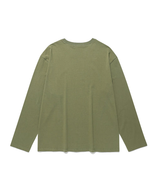 KIMS BAM LOGO LS TEE WHITE - 5 COLORS KHAKI