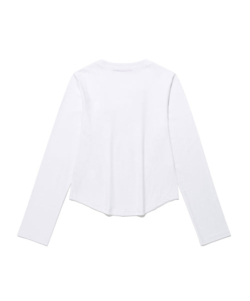 KIMS BAM LOGO LS TEE WHITE - 5 COLORS RED