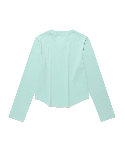 MESSY ALPHA LOGO LS TEE - 4 COLORS MINT