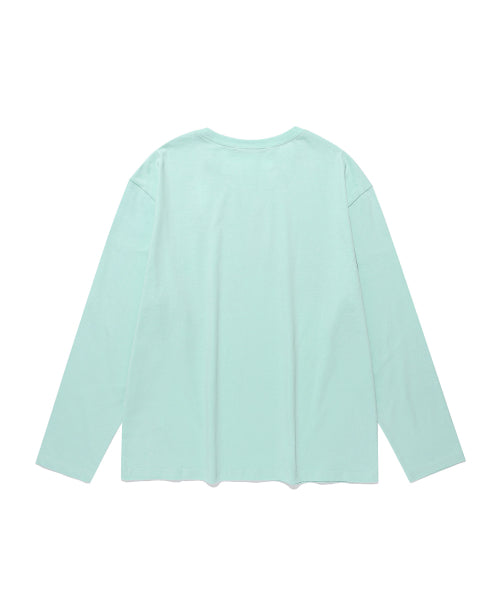 MESSY ALPHA LOGO LS TEE - 4 COLORS MINT