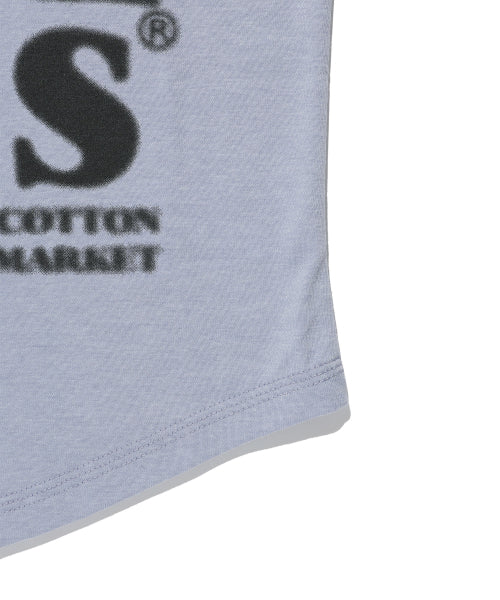 MESSY ALPHA LOGO LS TEE - 4 COLORS BLUE