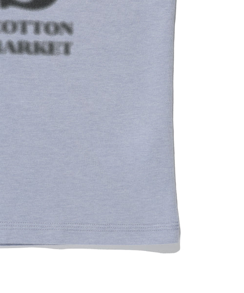 MESSY ALPHA LOGO LS TEE - 4 COLORS BLUE