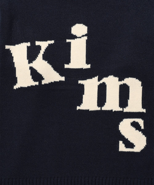 MESSY ALPHA LOGO SWEATER - 4 COLORS NAVY