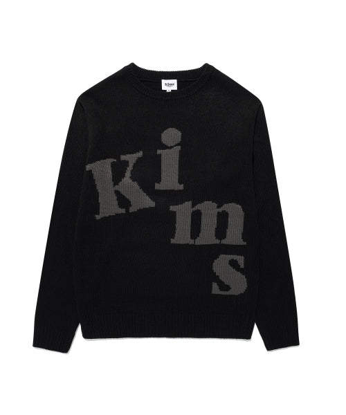 MESSY ALPHA LOGO SWEATER - 4 COLORS BLACK