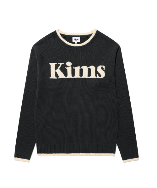 KIMS BAM LOGO SWEATER - 2 COLORS CHARCOAL