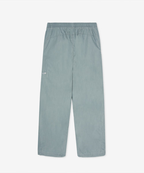 ESCAPE WASHED WOVEN WIDE PANTS - 2 COLORS B/GRAY