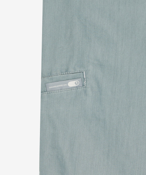ESCAPE WASHED WOVEN WIDE PANTS - 2 COLORS B/GRAY