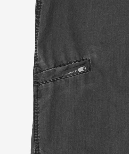ESCAPE WASHED WOVEN WIDE PANTS - 2 COLORS CHARCOAL