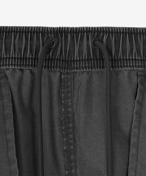 ESCAPE WASHED WOVEN WIDE PANTS - 2 COLORS CHARCOAL