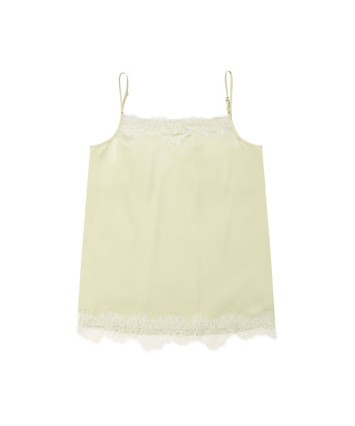WOMAN LACE SLEEVELESS TOP #SANA同款！ GREEN