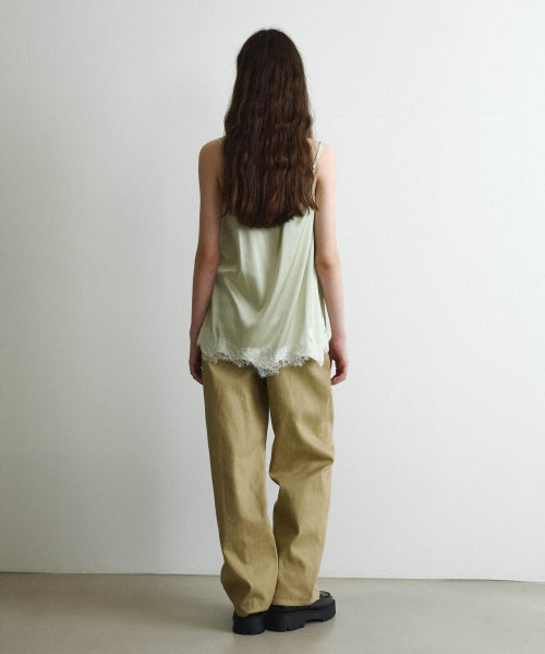WOMAN LACE SLEEVELESS TOP #SANA同款！ GREEN