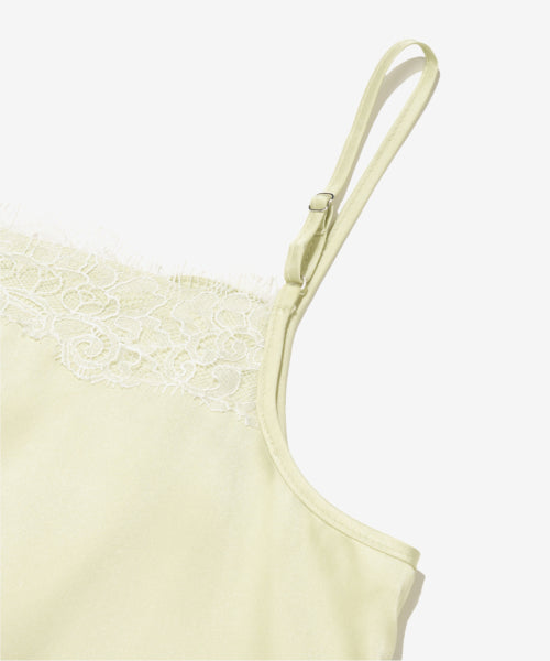 WOMAN LACE SLEEVELESS TOP #SANA同款！ GREEN
