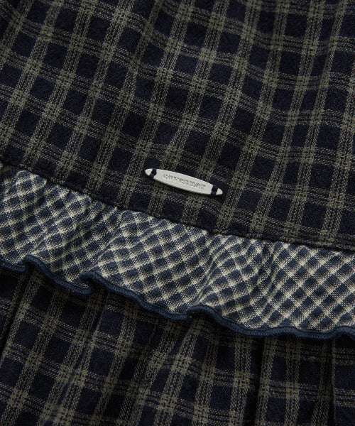 WOMAN GATHER SKIRT #SANA同款！ NAVY