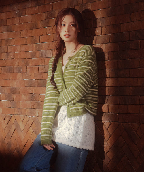 WOMAN LAYERED KNIT SKIRT #SANA同款！ - 2 COLORS IVORY