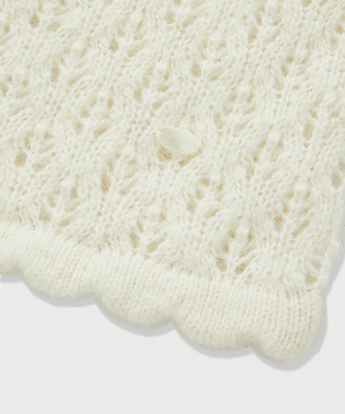 WOMAN LAYERED KNIT SKIRT #SANA同款！ - 2 COLORS IVORY