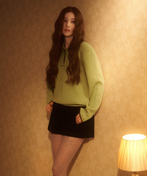 WOMAN CORDUROY SHORTS #SANA同款！ NAVY