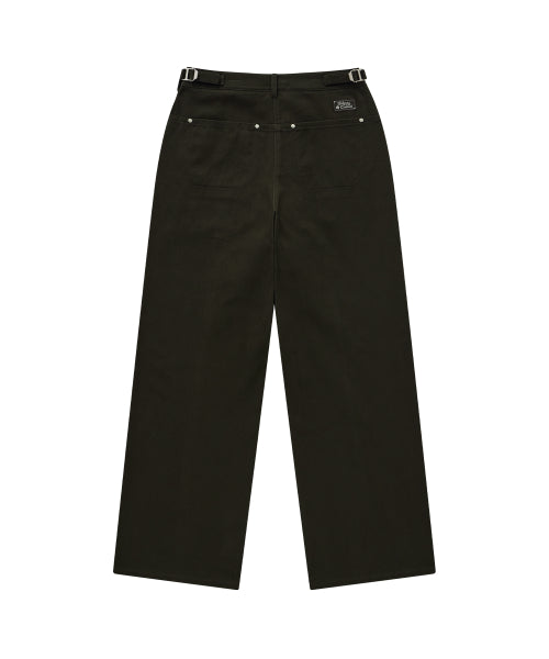 WOMAN STRAIGHT FATIGUE PANTS #SANA同款！ - 2 COLORS DEEP BROWN