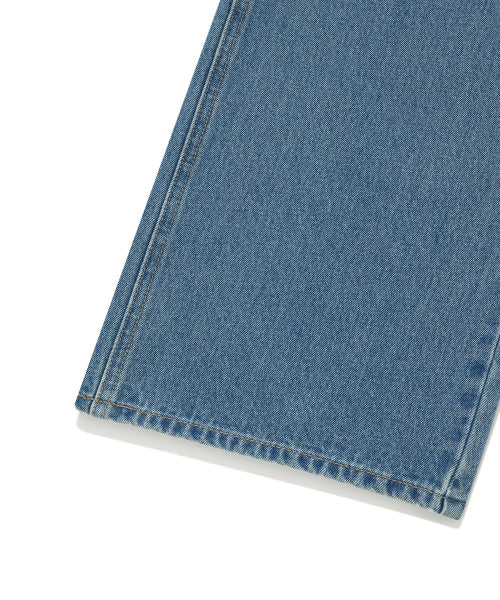 WOMAN LOOSE STRAIGHT DENIM PANTS #SANA同款！ - 2 COLORS BLUE